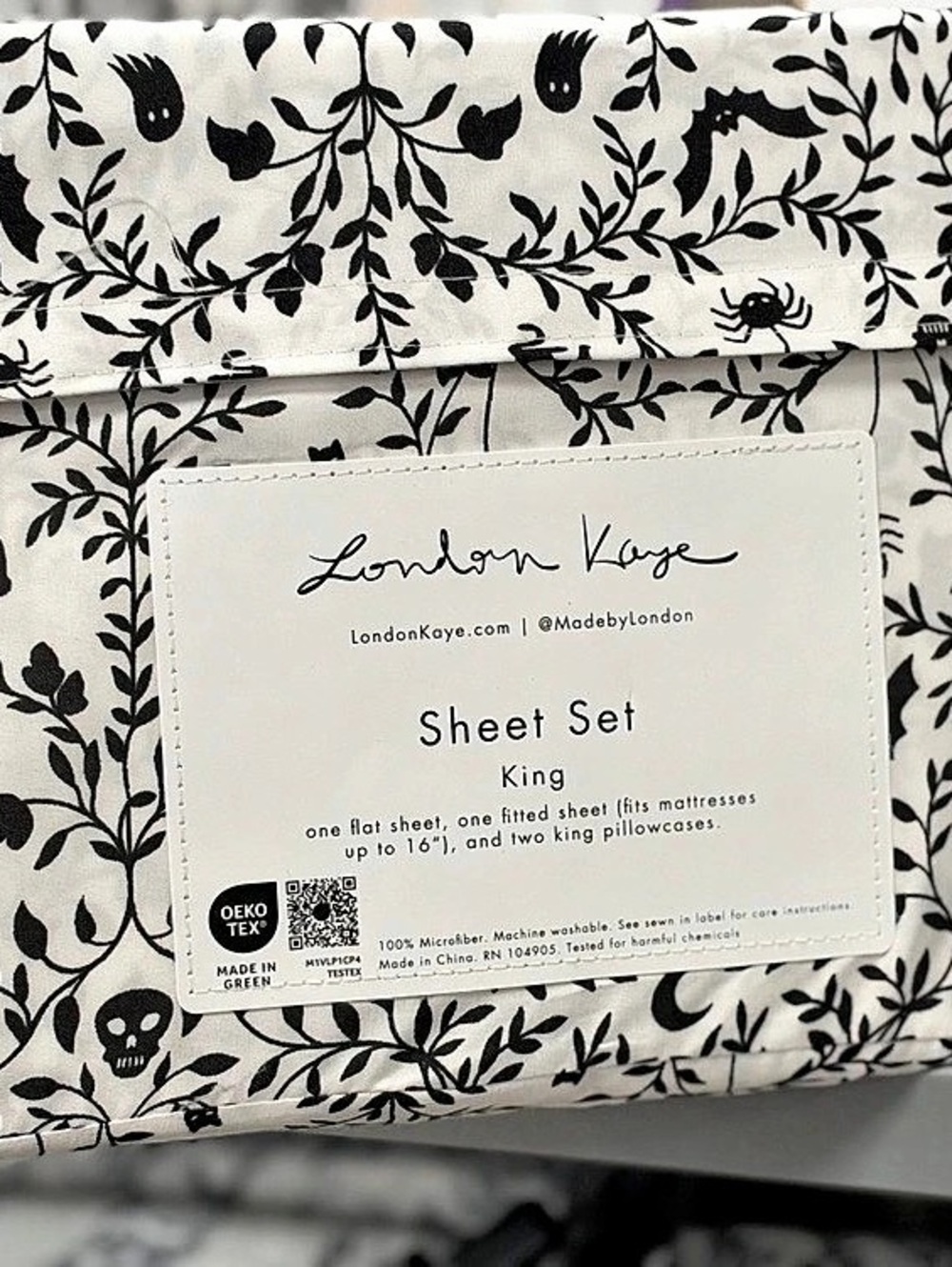 London Fog Sheet Set Floral King NWT